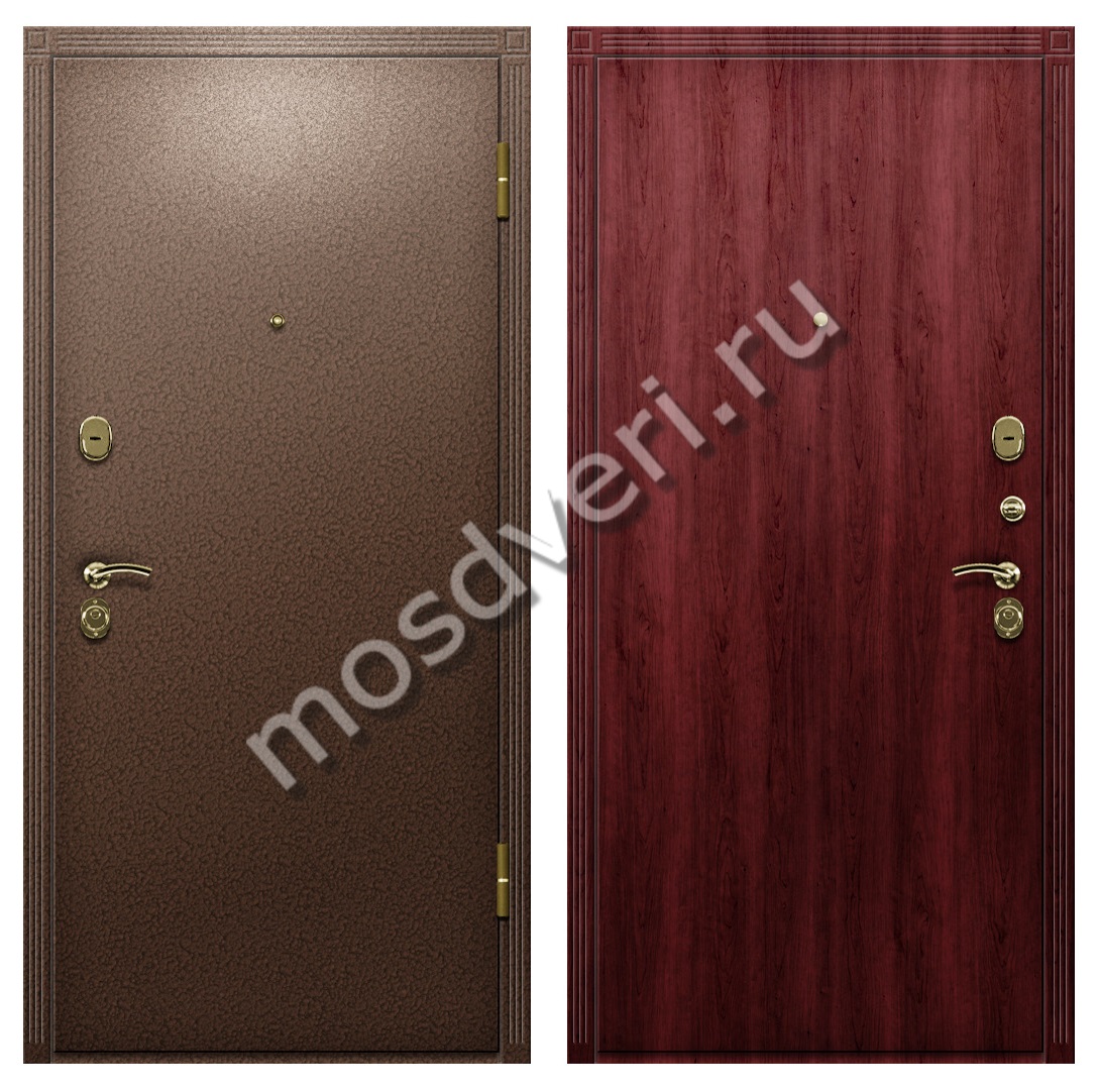 Одностворчатая дверь квартирная с порошковым напылением и ламинатом дуб - купить от производителя Мосдвери Одностворчатая дверь квартирная с порошковым напылением и ламинатом дуб