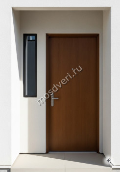 Входная дверь современный стиль коричневого цвета - купить от производителя Мосдвери Входная дверь современный стиль коричневого цвета